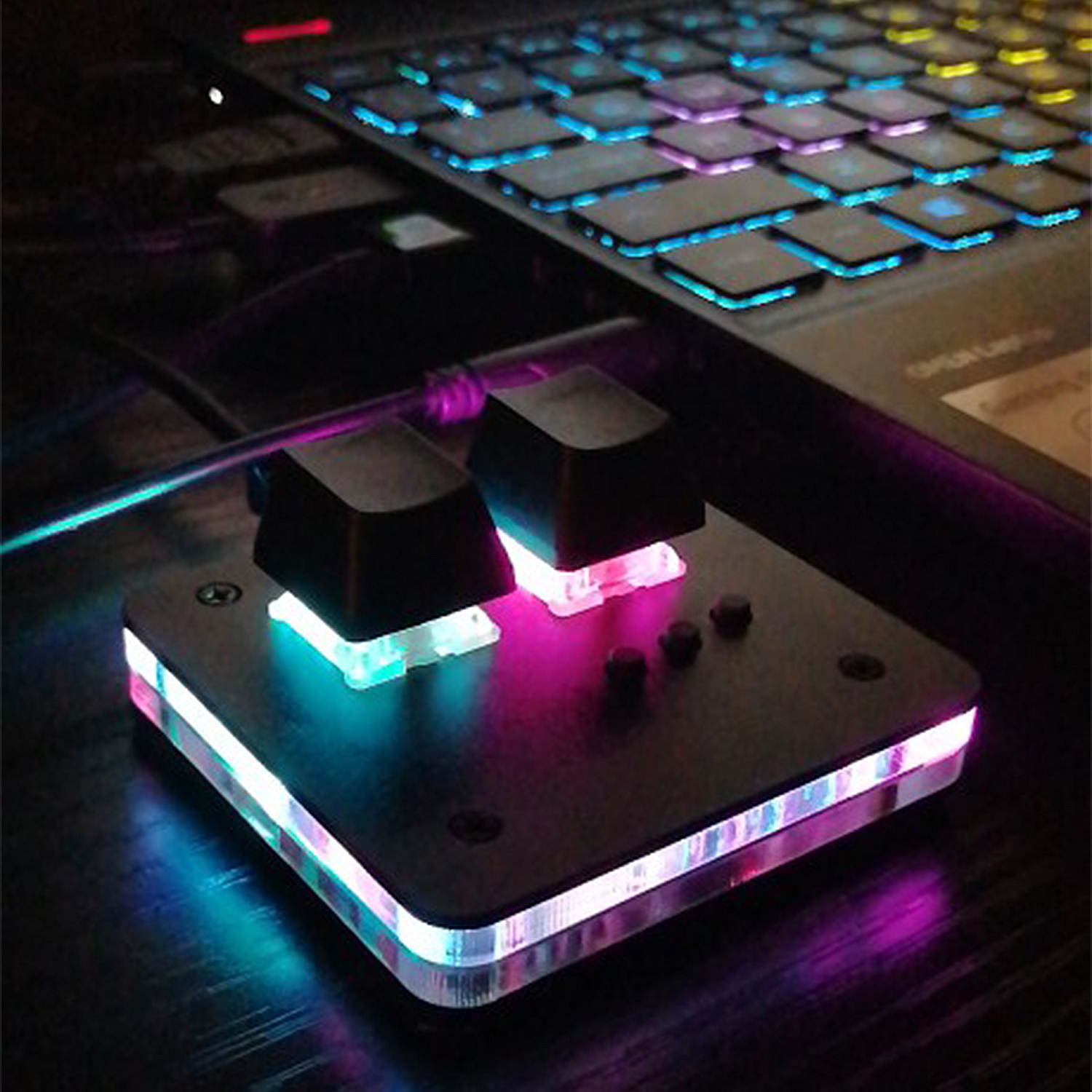 CUUWE SimPad Mini Keyboard Touch Wheel Axle Tester Gaming Keypad Osu support Cheery Mx Red Switch Gaming Mechanical Keyboard game player