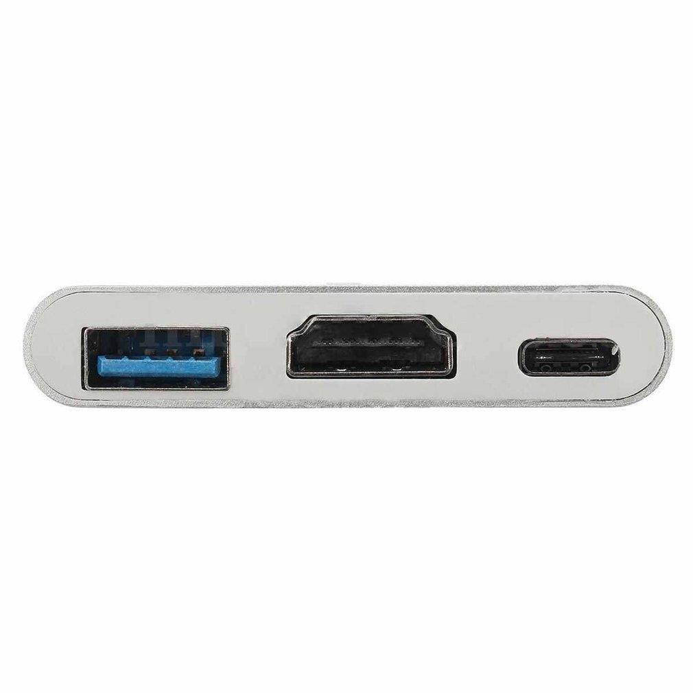 USB 3.1 Type-C to 4K HDMI USB 3.0 Adapter 3-in-1 Hub For Apple for Macbook
