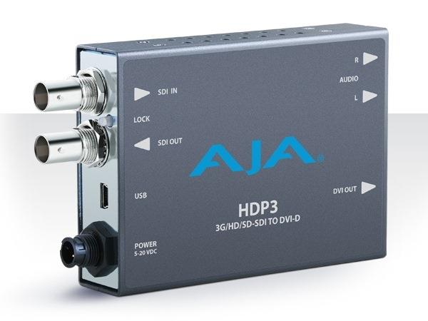 AJA HDP3 3G-SDI to DVI-D and Audio Converter