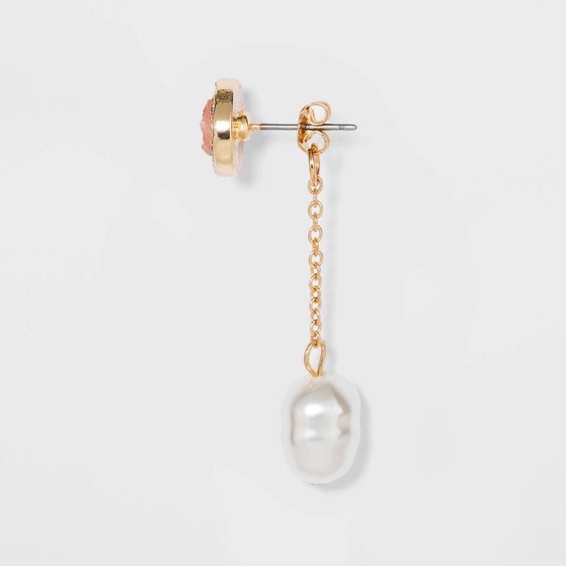 SUGARFIX by BaubleBar Pearl Droplet Earrings - Blush Pink