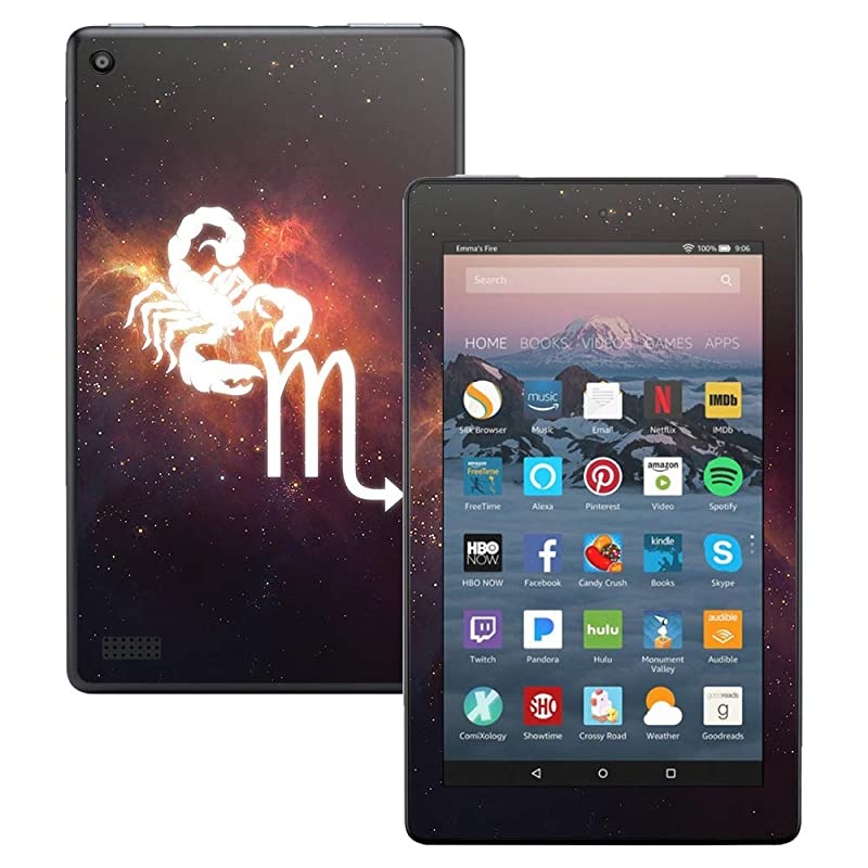 Skin Compatible with  Kindle Fire 7 2017 Scorpio | Protective Durable and Unique Vinyl Decal wrap Cover | Easy to Apply Remove and Change Styles | Made in The USA
