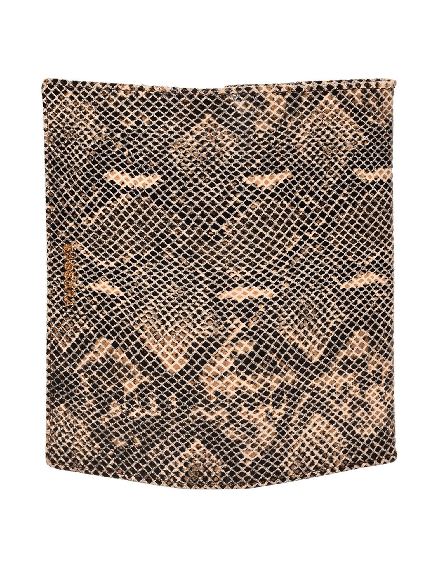 SASSORA Brown Textured Rfid Wallet for Women