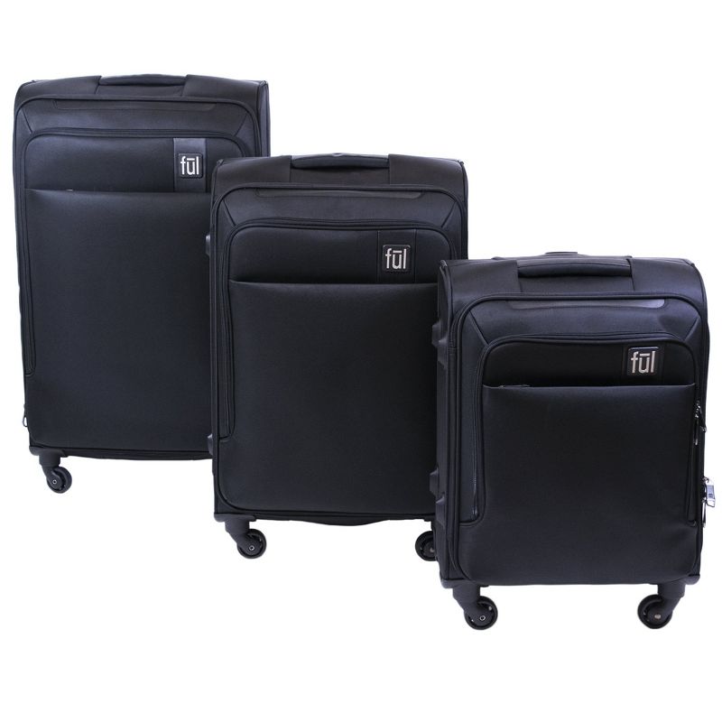 American Tourister 29'' Axion Checked Softside Suitcase - Black