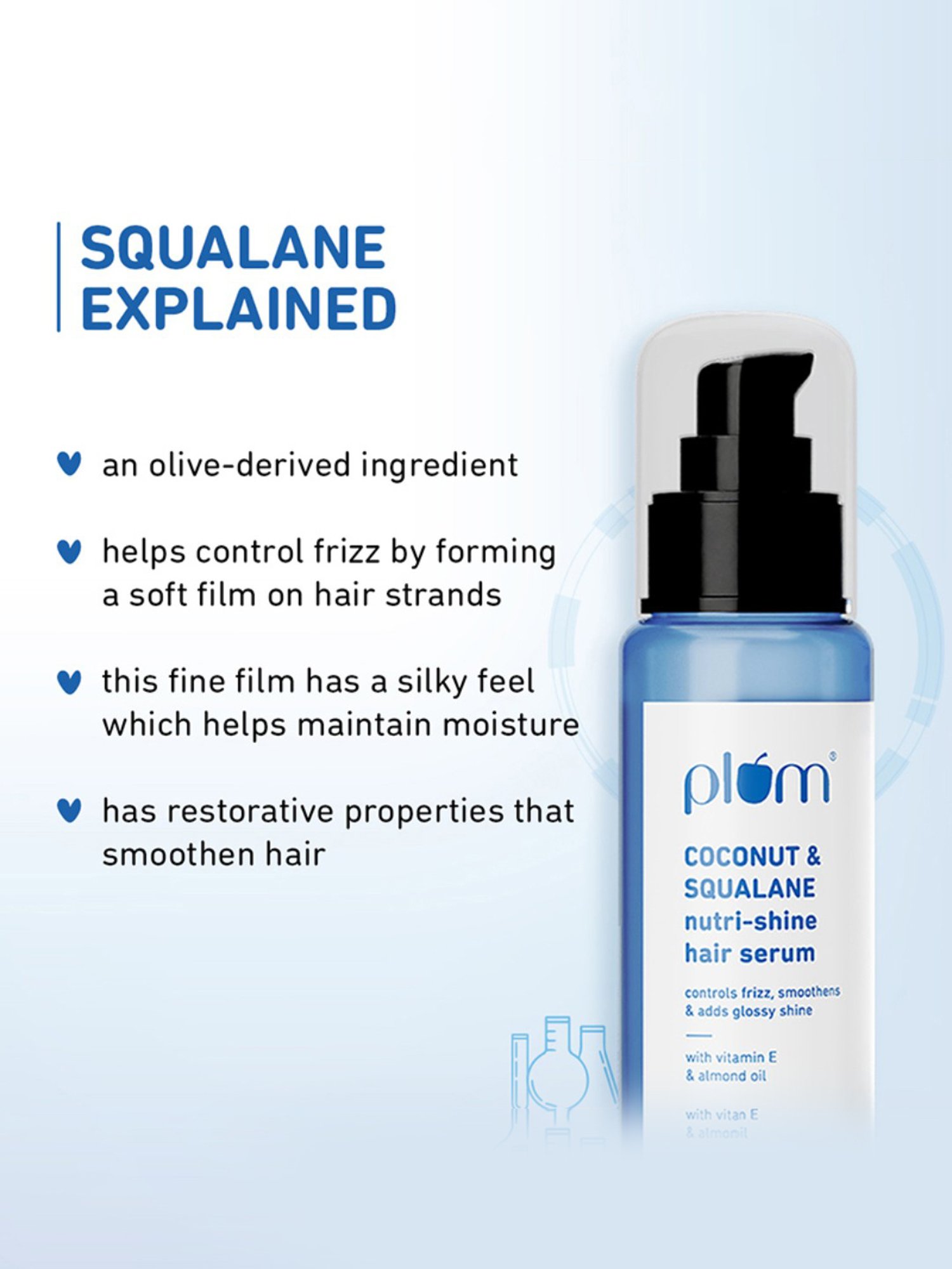 Plum Coconut & Squalane Nutri-Shine Hair Serum - 75 ml