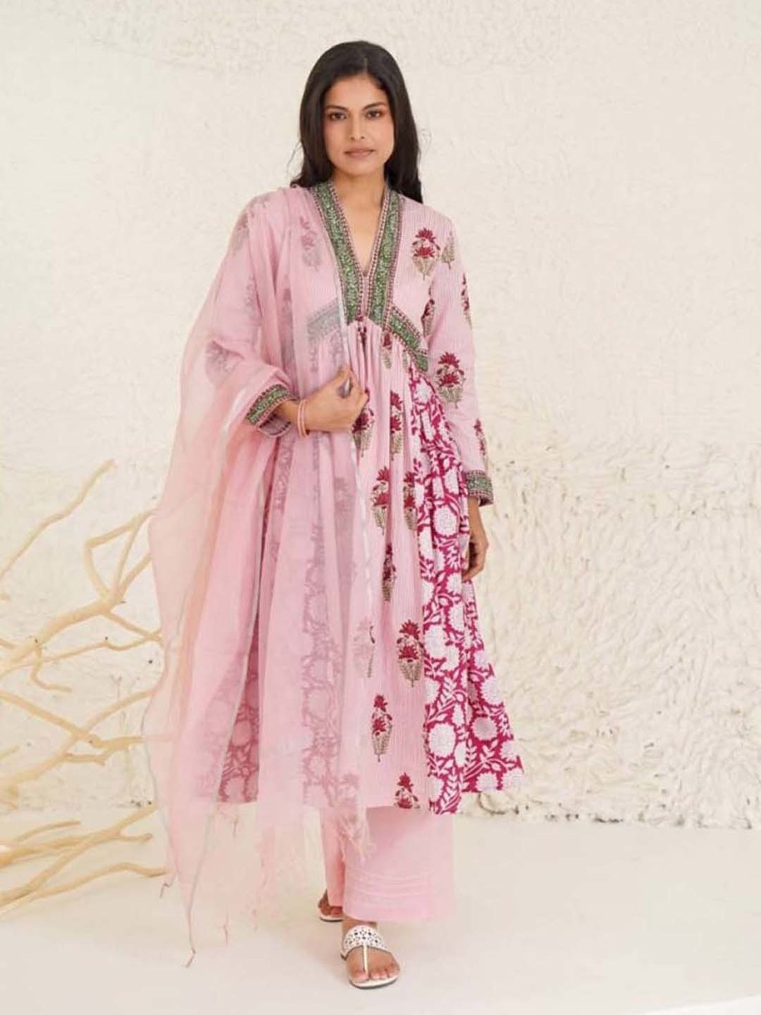 Nero Rose Pink Dupatta