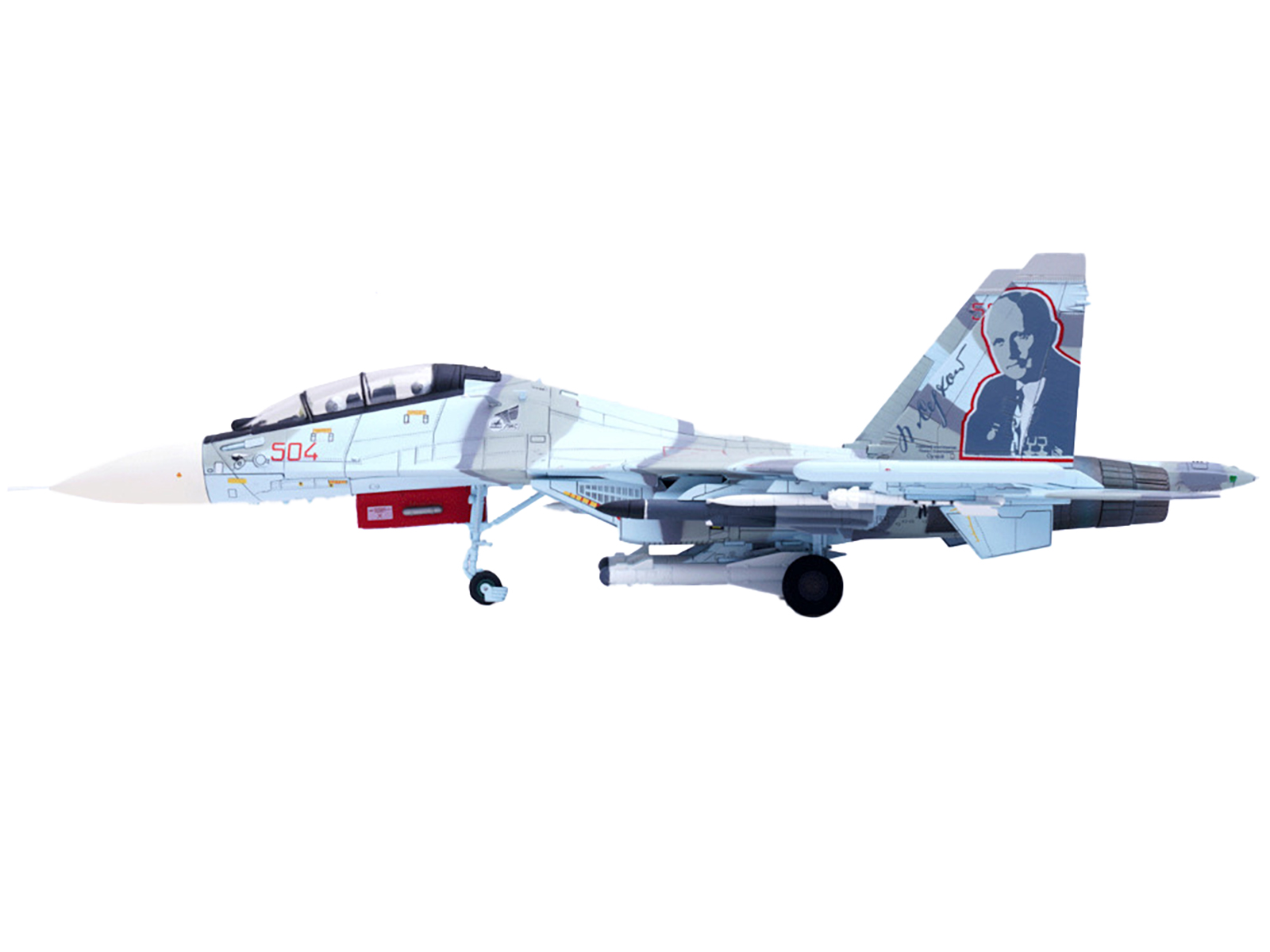 Sukhoi Su-30MKK Flanker-G Fighter Aircraft #504 "Russian Air Force" "Wing" Series 1/72 Diecast Model by Panzerkampf