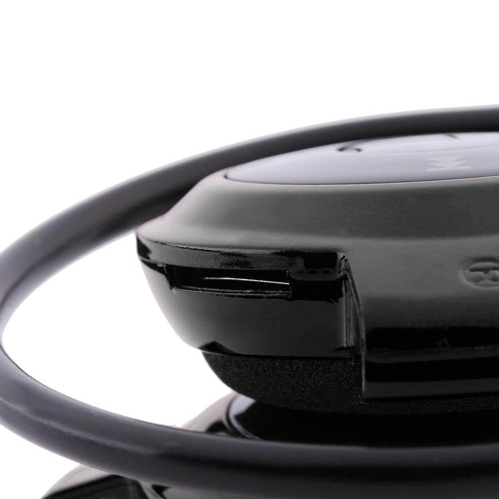 MINI503 Ear Hook Mini Sports Wireless Bluetooth Headset Hi-Fi Handsfree Stereo Earphone Headphone TF Card For MP3 Player