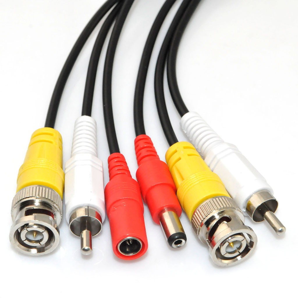 iKKEGOL 33ft 10M Video Audio 12V Power DVR Security CCTV Camera RCA BNC Cable Cord Lead