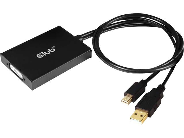 Club3D CAC-1130 Mini DisplayPort 1.2a to Dual Link DVI-D Active Adapter