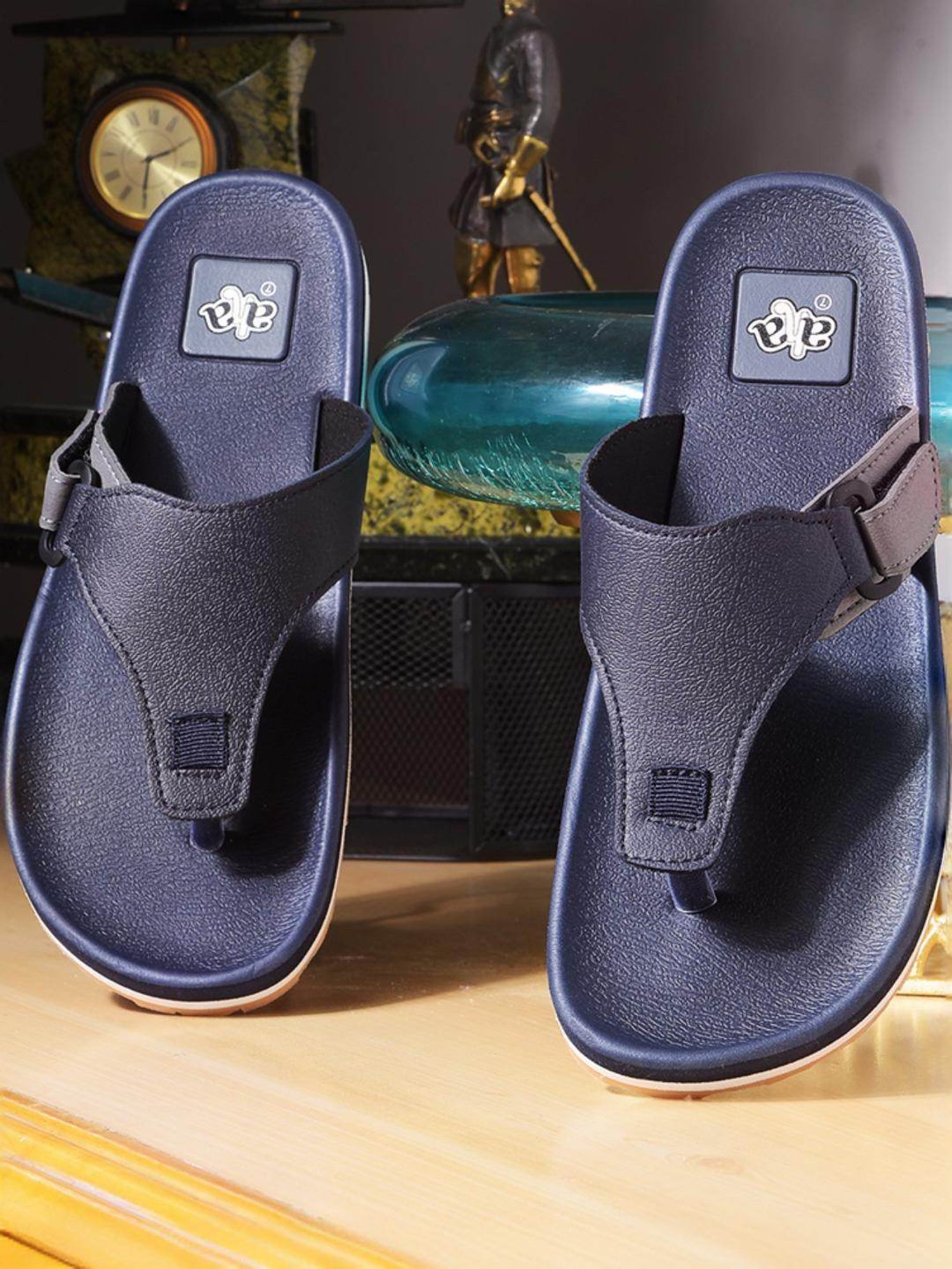 Aha by Liberty Men's Navy Thong Sandals