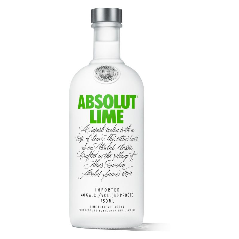 Absolut Lime Vodka - 750ml Bottle