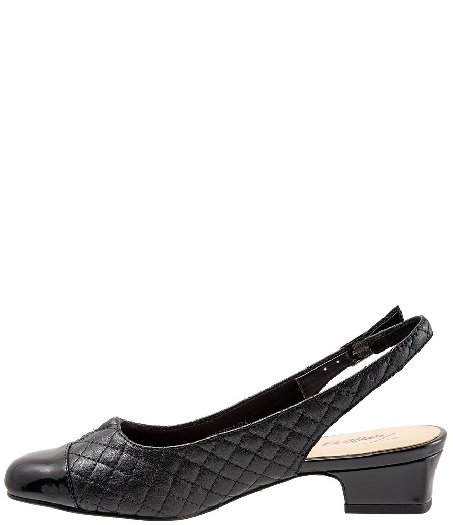 Trotters Dea Quilted Leather Sling Pumps