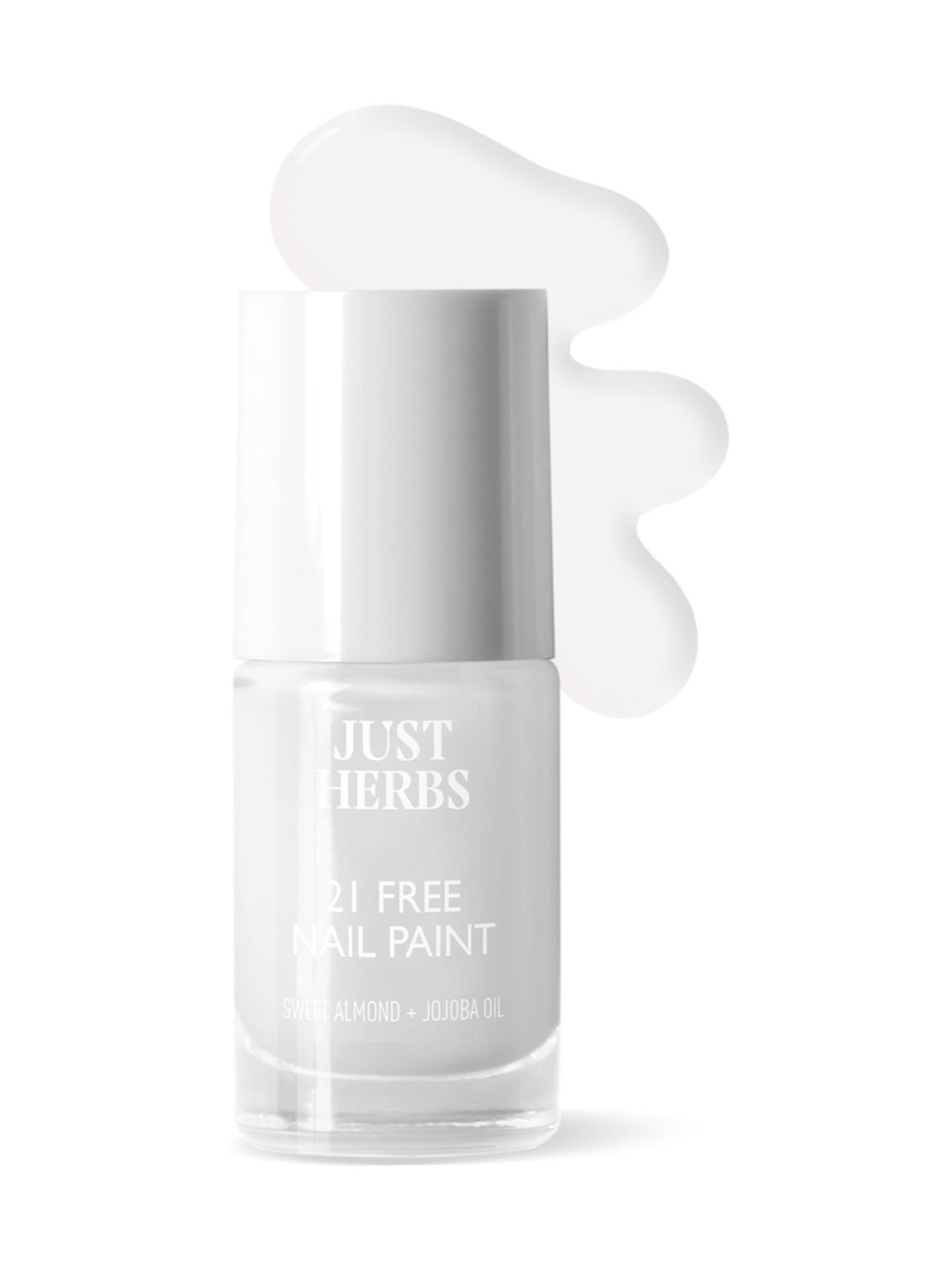 JUST HERBS 21 Free Nail Paint Jasmine White - 6 ml