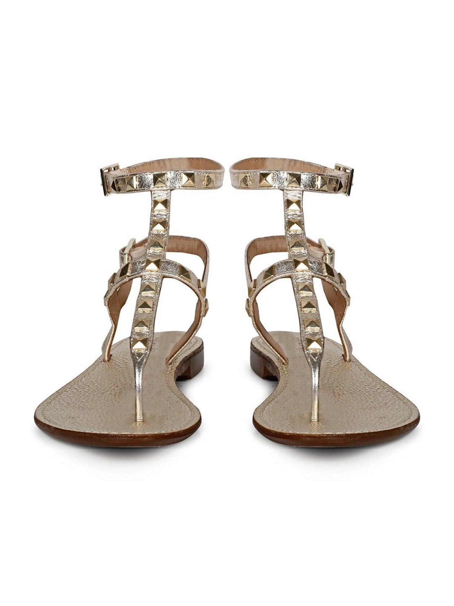 Saint G Women's Irene Silver Ankle Strap Sandals