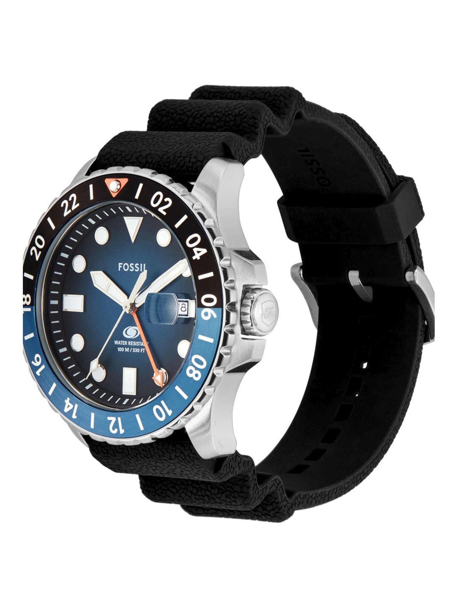 Fossil FS6049 Blue Gmt Analog Watch for Men