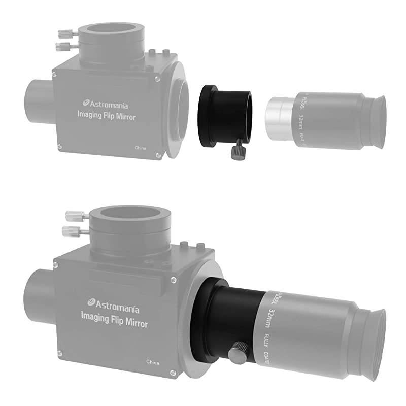 M42X075 Female Thread to 125 Adapter Connecting to a Filter Wheel to Another Adapter with T2 Thread with an Offaxis Guider for Astrophotography or Visual observing