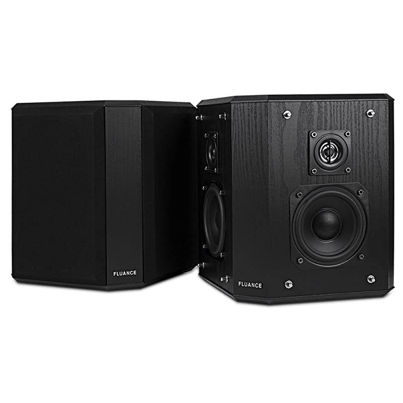 SXBP2 Home Theater Bipolar Surround Sound Speakers Black Ash