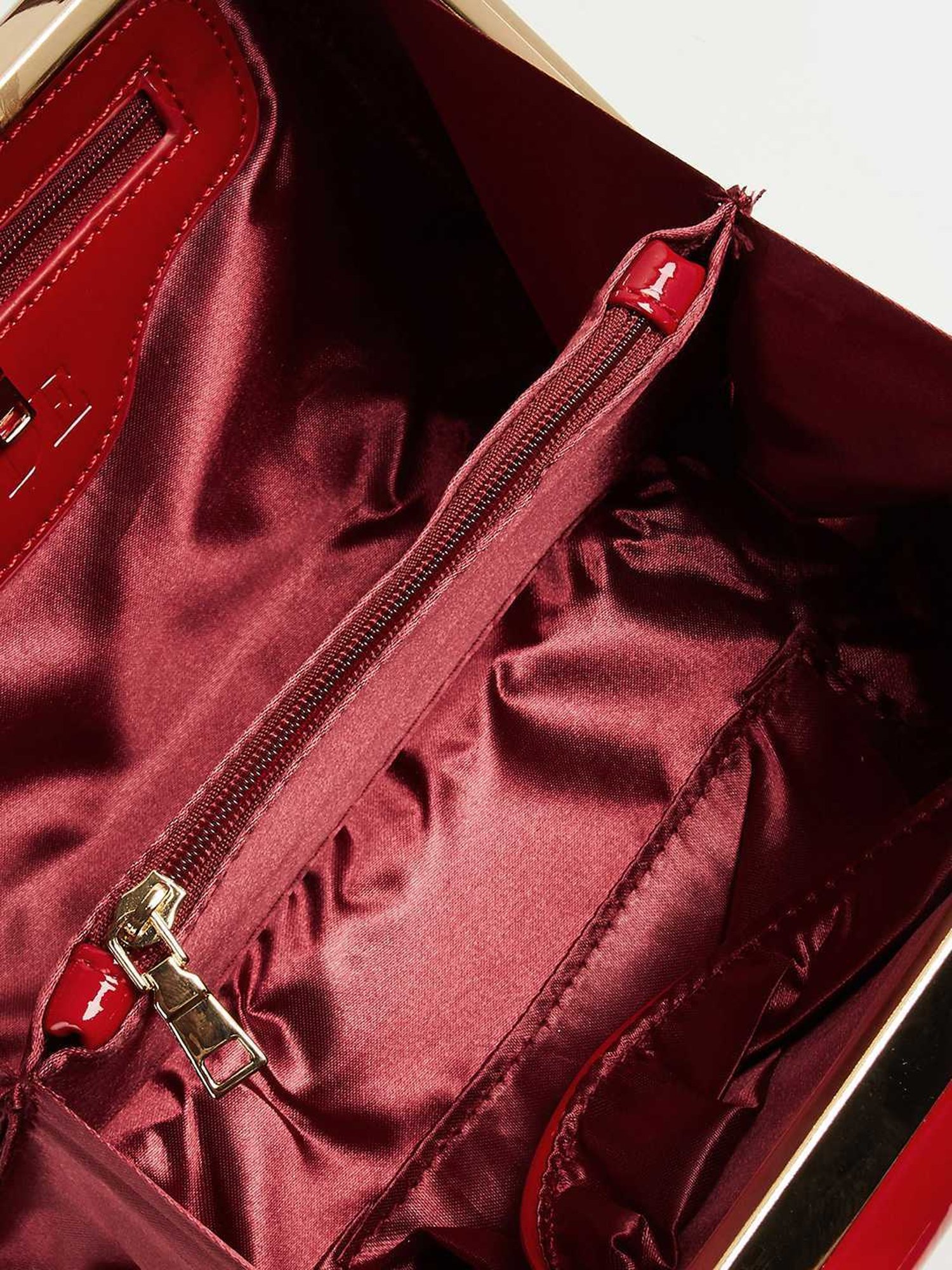 Code by Lifestyle Red Embellished Handbag