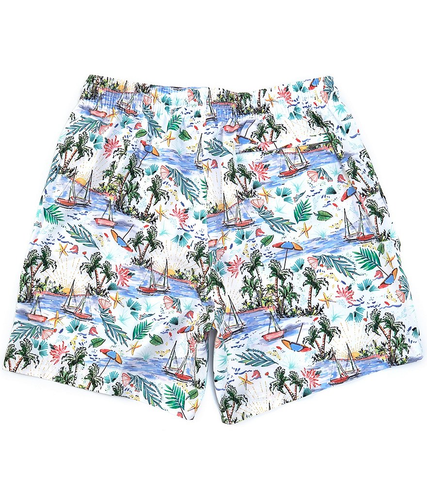 Polo Ralph Lauren Traveler Solid Blue 5 3/4#double; Inseam Swim Trunks