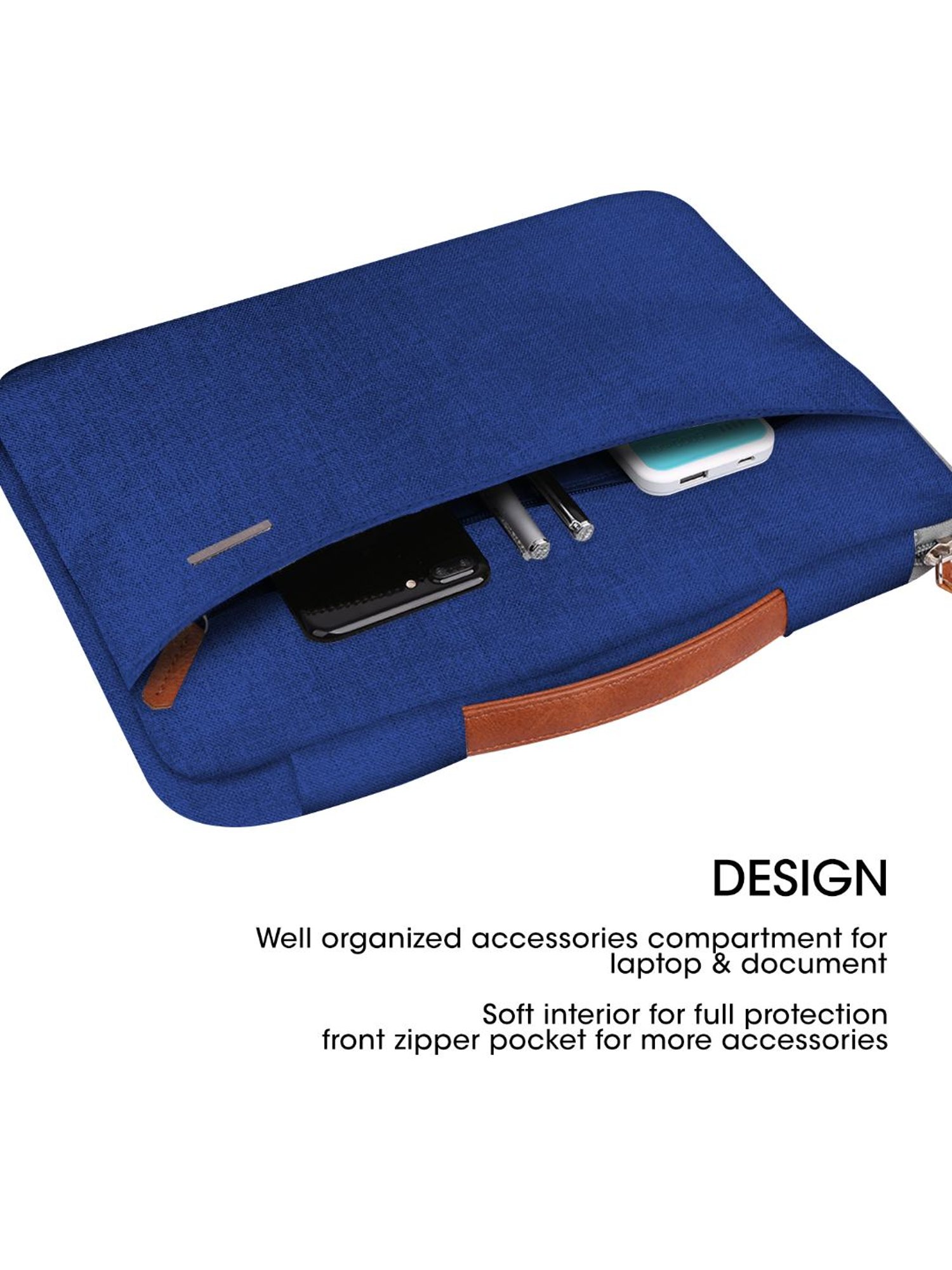 Gripp Grace Drop Proof Laptop Sleeve For 13-13.3 Inch Macbook Air (Blue)