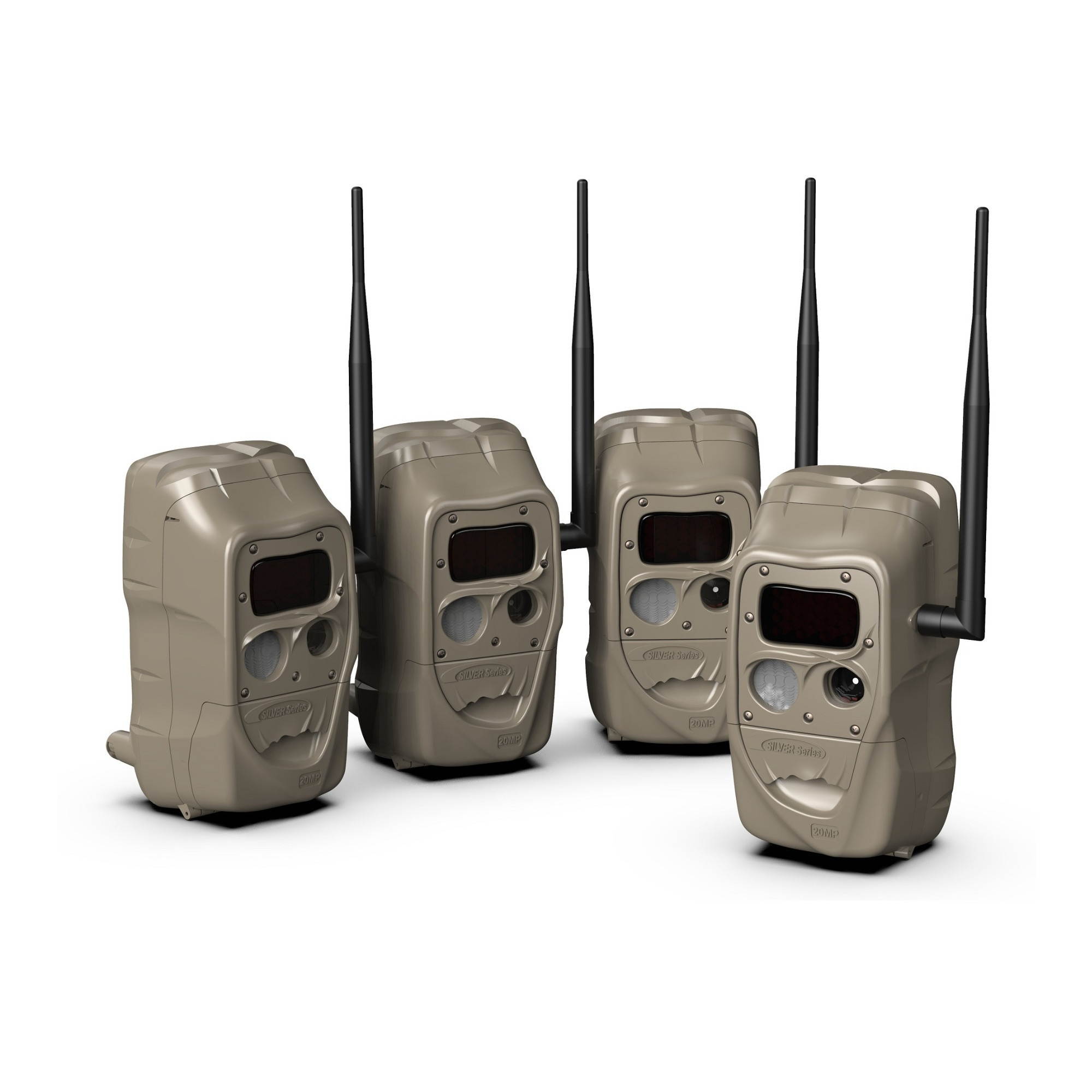 Cuddeback CuddeLink Black Flash J-1538 Cameras (4pk) with 8 SD Cards and Reader.