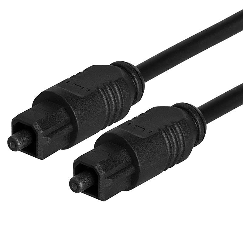 TOSLink Optical Digital Audio Cable SPDIF Compatible with Dolby Digital DTS Surround Sound Bar Cord 50 Feet
