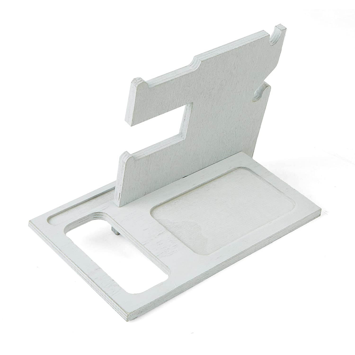 Mind Reader Phone Stand, Tablet Stand, Holder for Smartphone, Tablet, iPhone, Galaxy Note, iPad Mini Accessory Stand, Gray