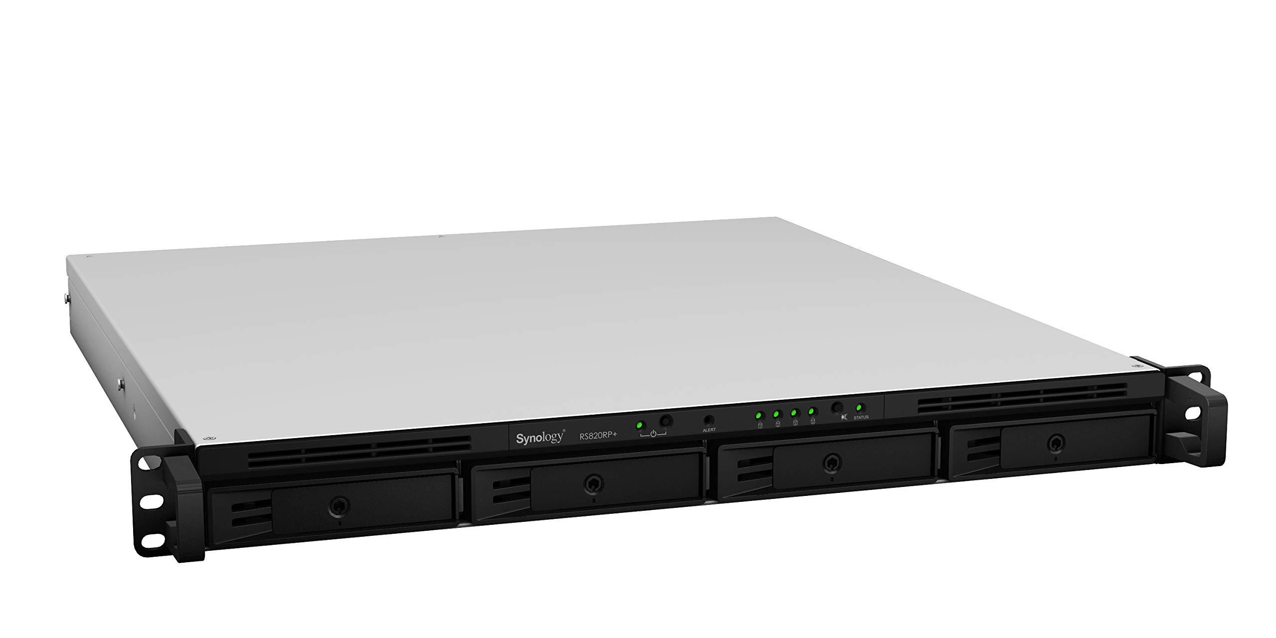 Synology RS820RP+ RackStation High Performance 1U Rackmount NAS