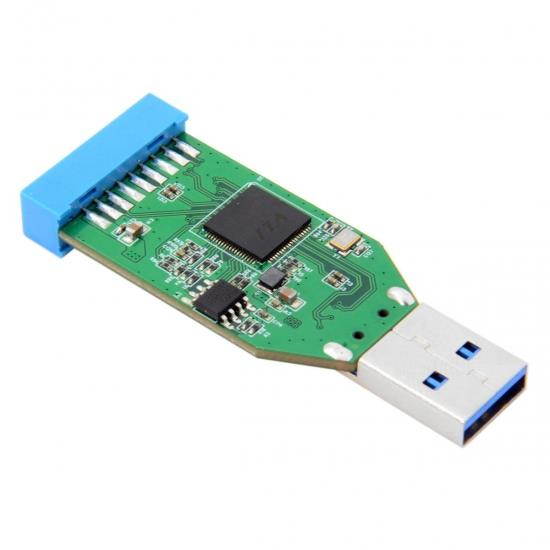 CY Single Port USB 3.0 A Type Male to Motherboard 20pin Header Female Hub Adapter