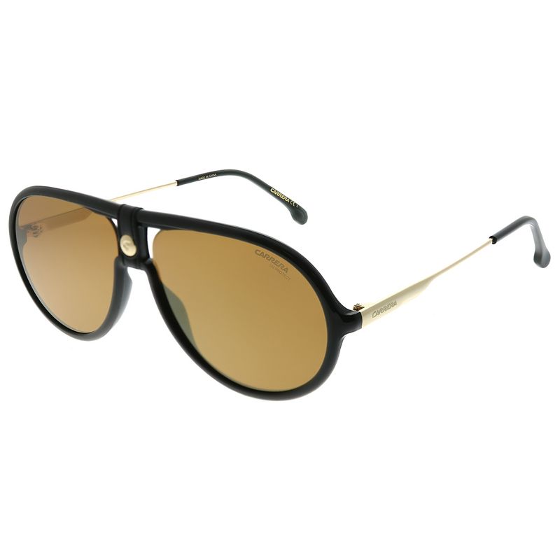 Carrera Pilot 1020/S 807 K1 Unisex Aviator Sunglasses Black 60mm