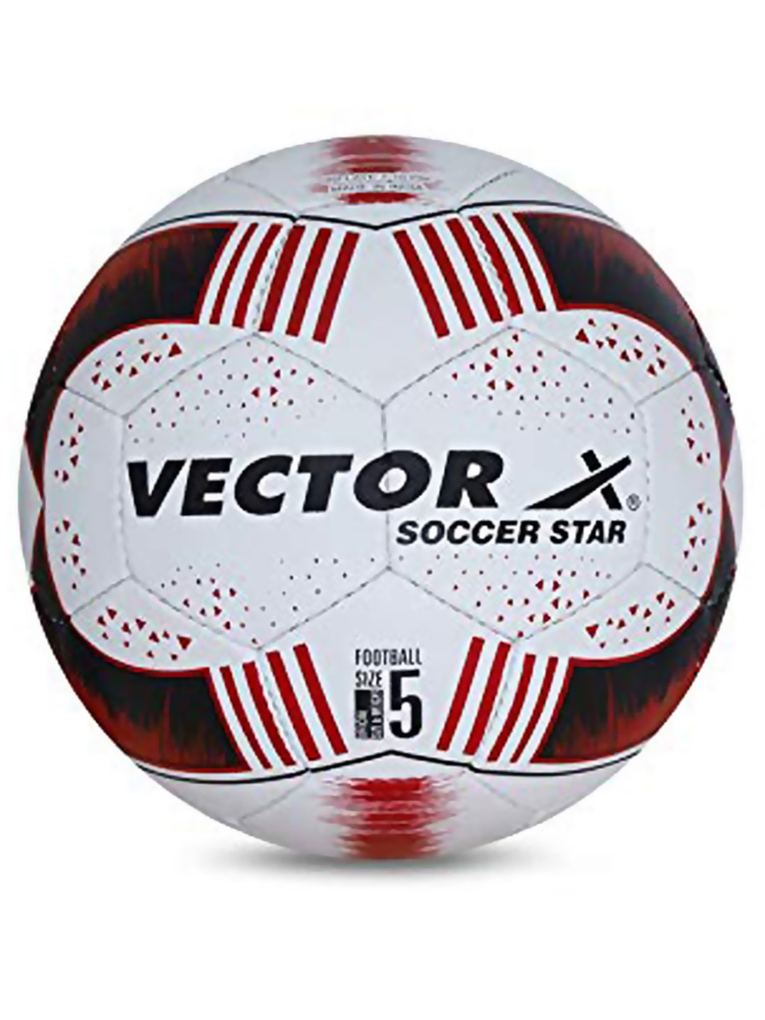 Vector X SOCCER STAR Football (White & Red) Size - 5
