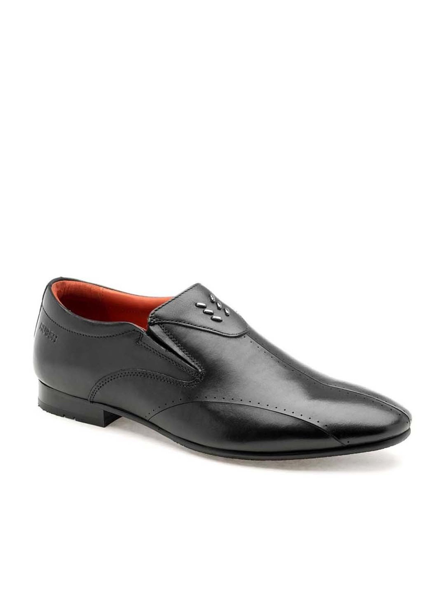 Ruosh Men's The Tera Black Loafers