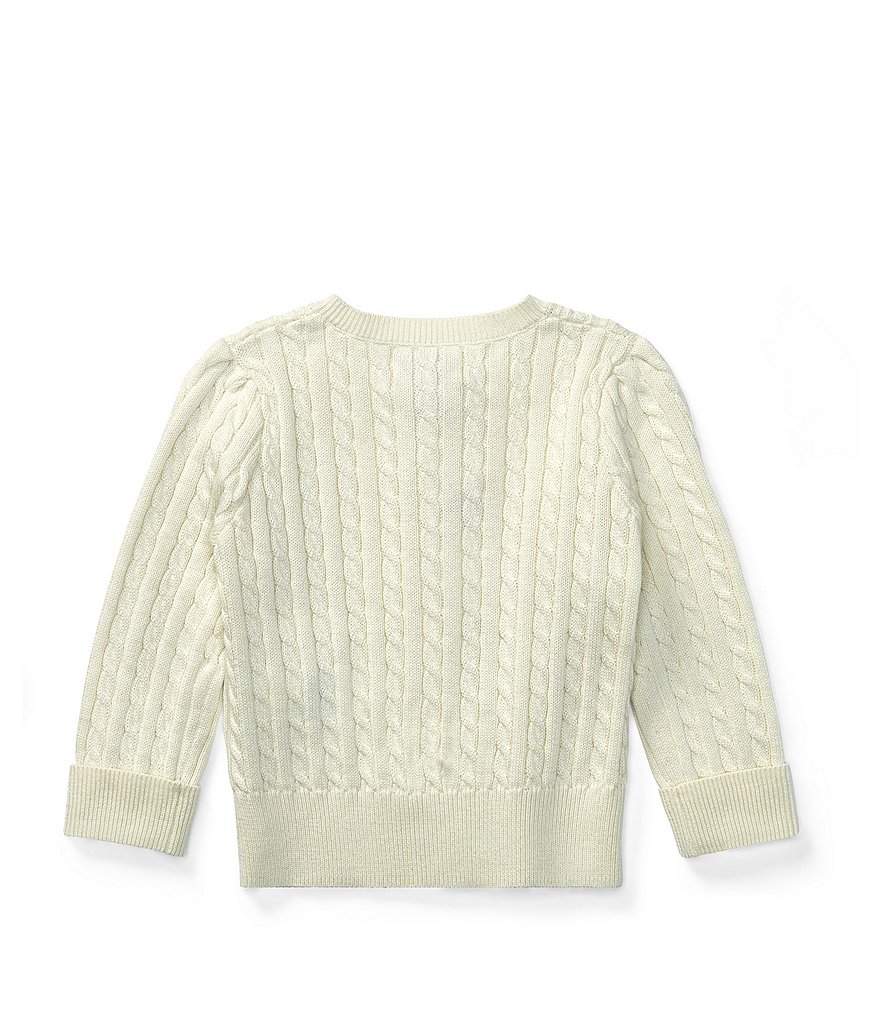 Ralph Lauren Childrenswear Baby Girls 3-24 Months Mini Cable-Knit Cardigan