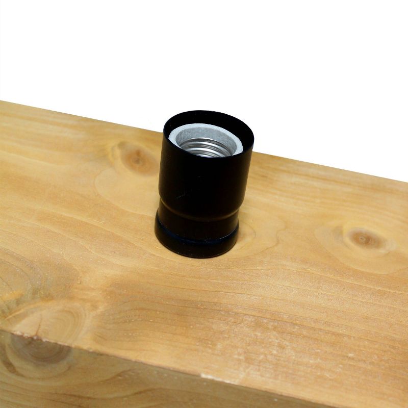 4-Light Wood Beam Pendant Brown - Lalia Home