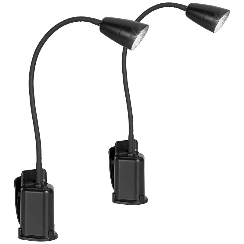 LED Gooseneck Battery Operated BBQ Clip-On Light Set of 2
