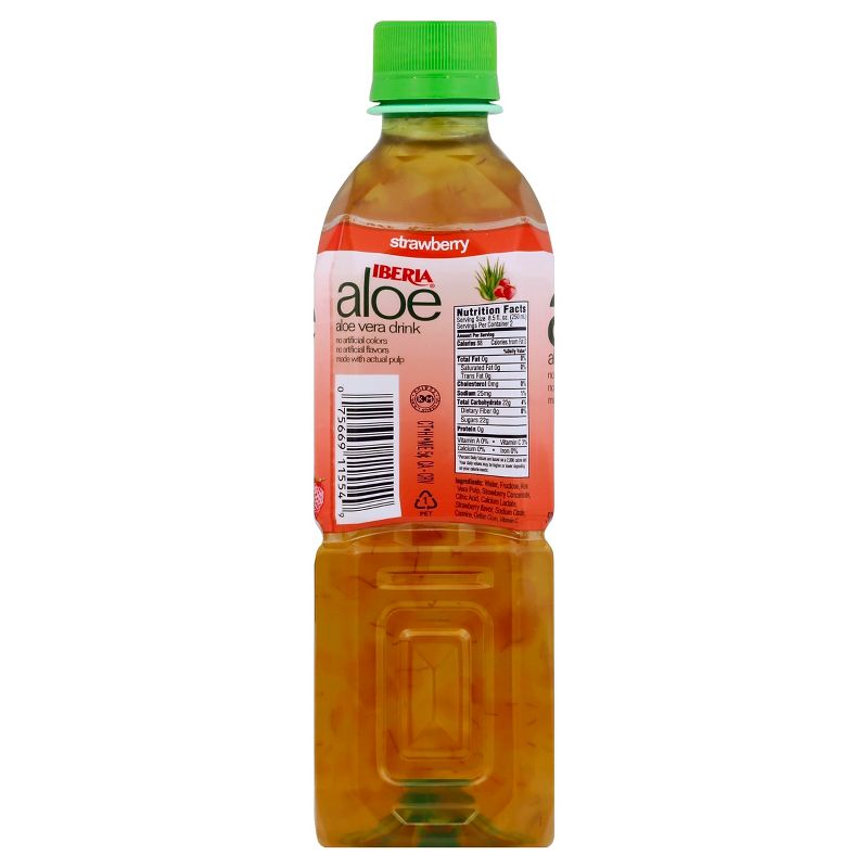 Iberia Strawberry Aloe Vera Drink - 500ml Bottle