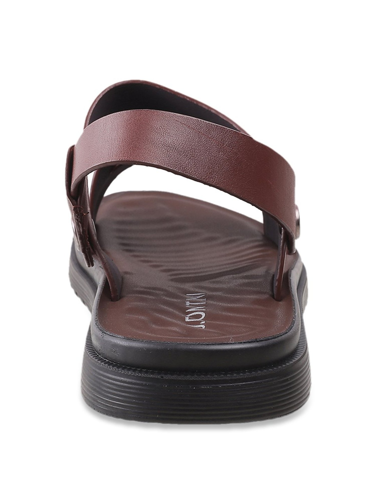 J. Fontini by Mochi Men's Brown Sling Back Sandals
