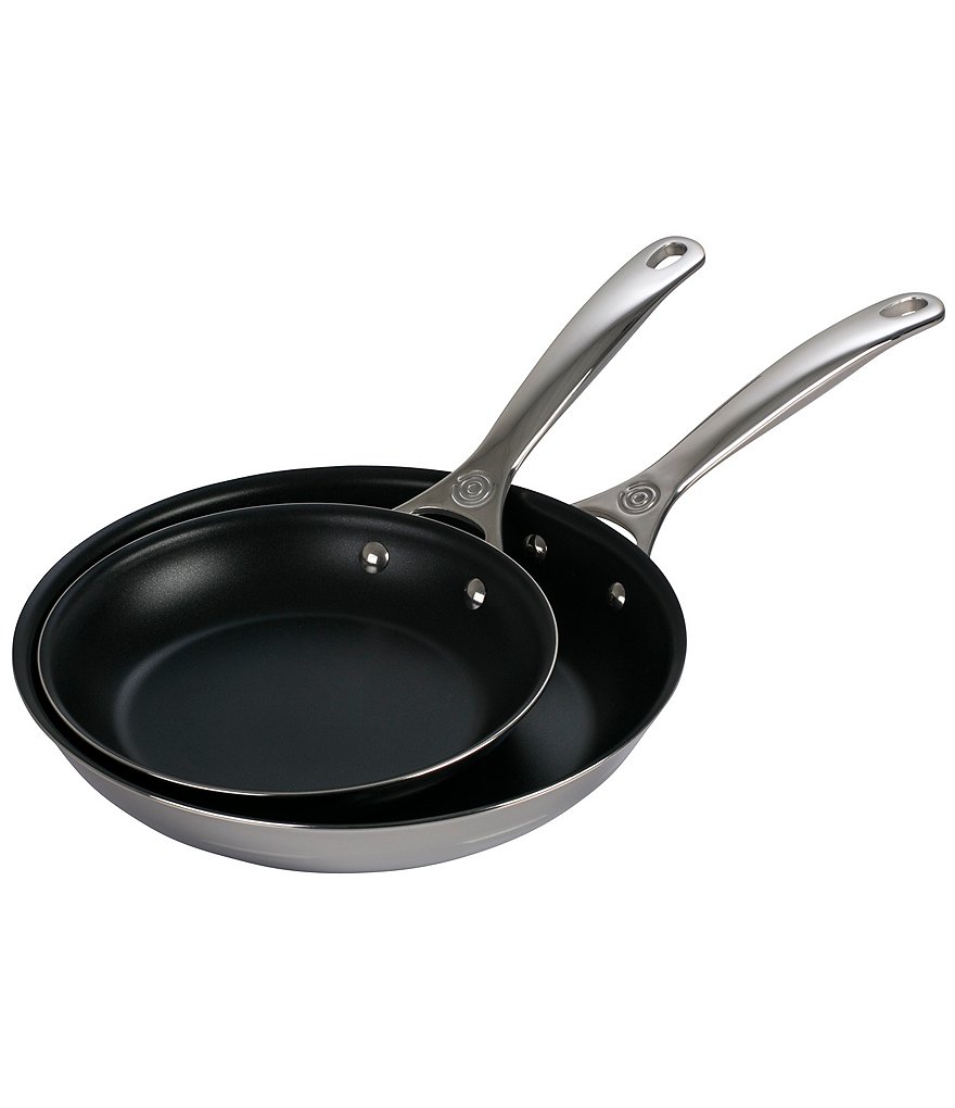 Le Creuset Tri-Ply Stainless Steel Nonstick Fry Pans, Set of 2