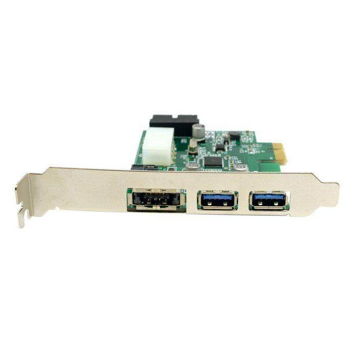 USB 3.0 & Power Over Esata & 19pin USB Header Combo Pci-e PCI Express Card