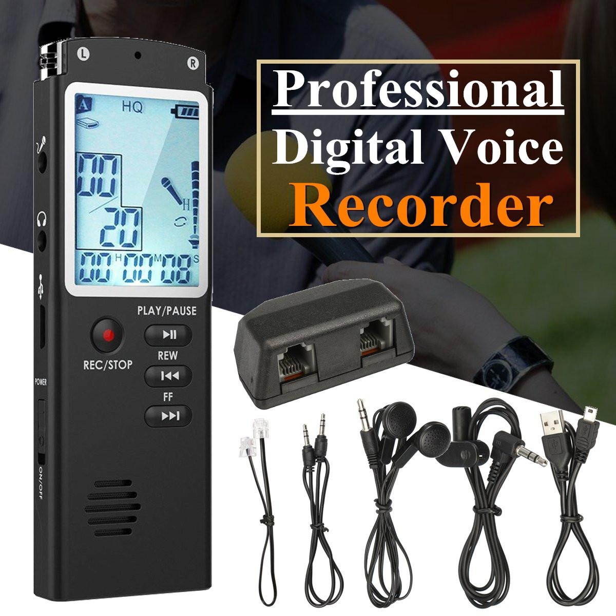 8GB Rechargeable USB Spy Pen Digital Audio Voice Recorder Dictaphone Mp3 Player # 8GB - 8GB