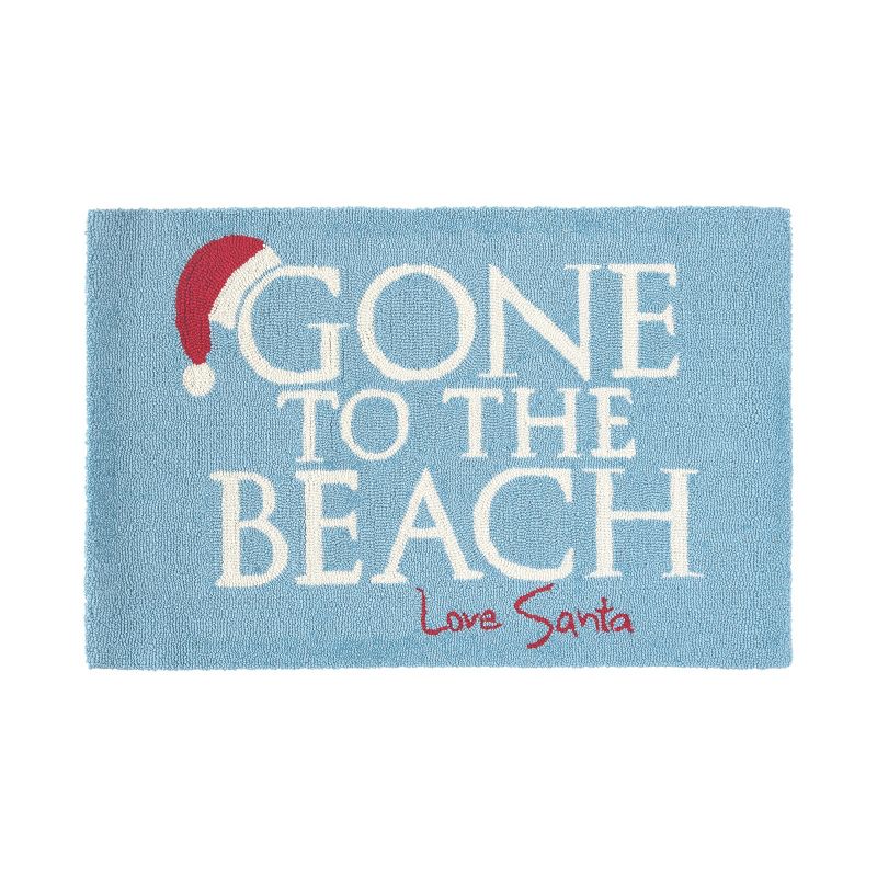 1'10"x2'10" Rectangle Quote Accent Rug Blue - C&F Home