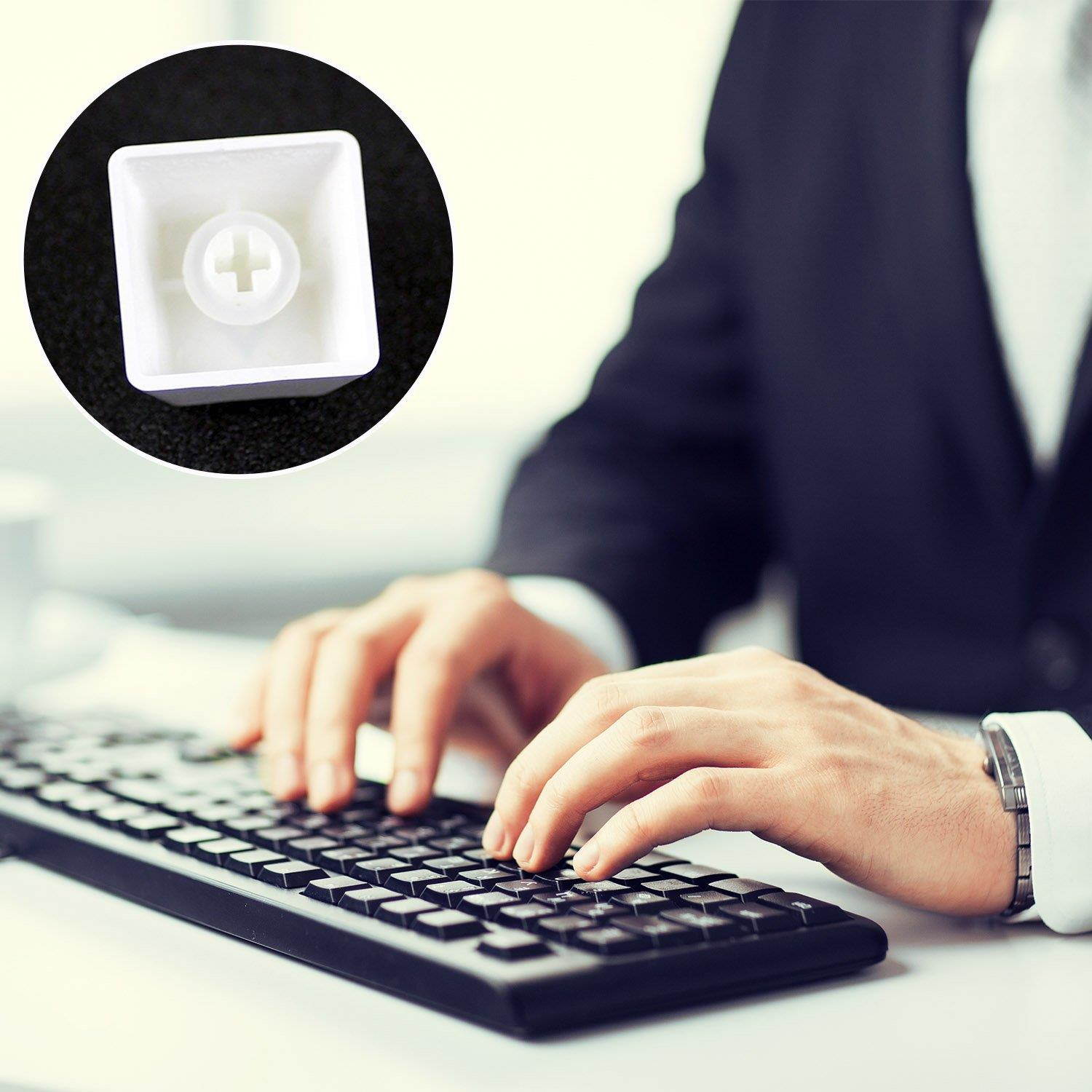 Sumind 200 Pieces Rubber Rings Clear Seal O-ring Rubber Keyboard Dampeners with Plastic Storage Box for Cherry MX Switch Keyboard and Mechanical Keyboard Keys