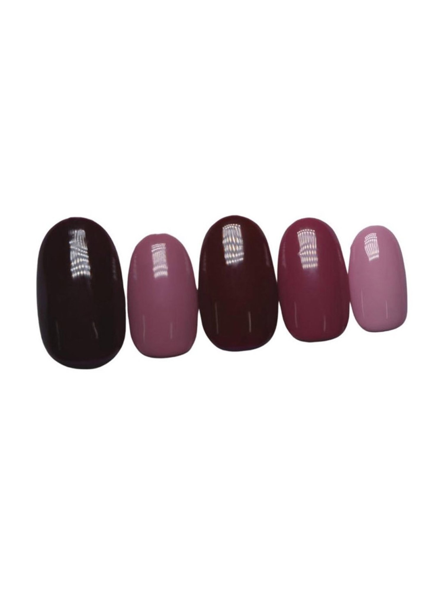 SOEZI 50 Shades Of Pink Reusable Press On Nails - Application Kit