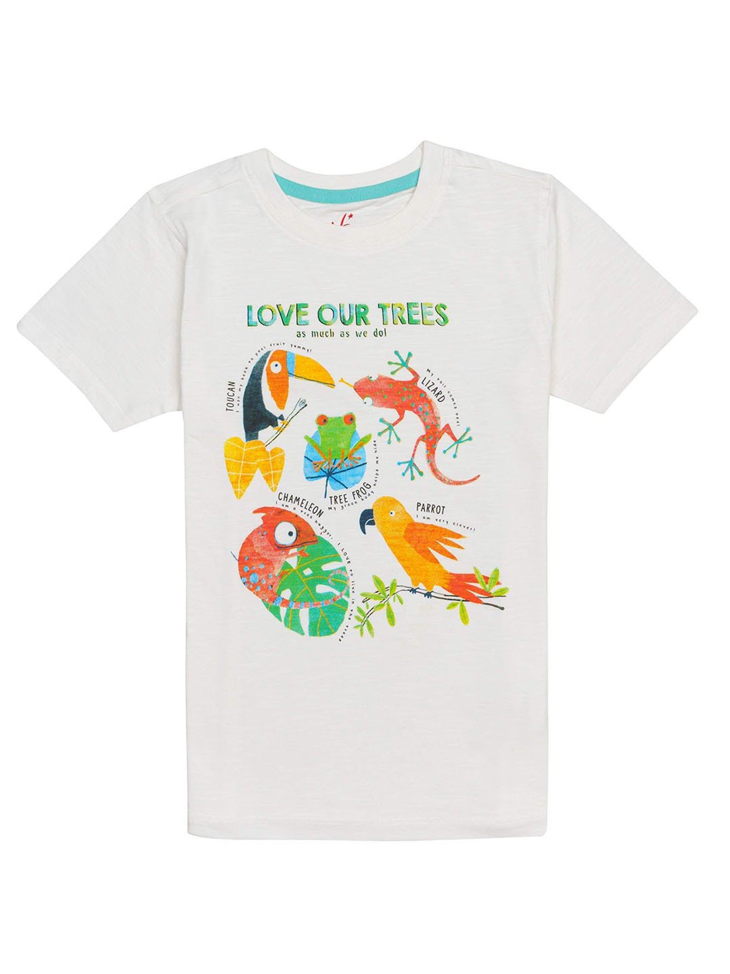 H by Hamleys Boys White Printed T-Shirt