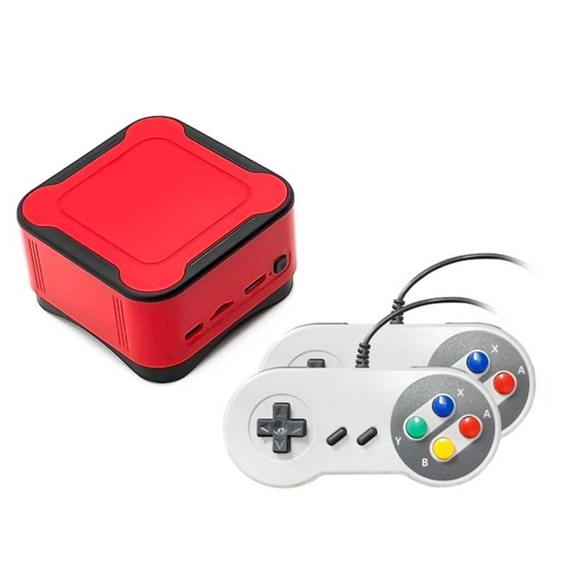 M12 Mini Cube Arcade Game Console HD TV Game Player Support TF Card with Gray Controllers 64G
