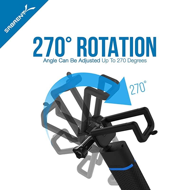 Bluetooth Selfie Stick with Builtin 5200mAh Battery Charger GRSSTK