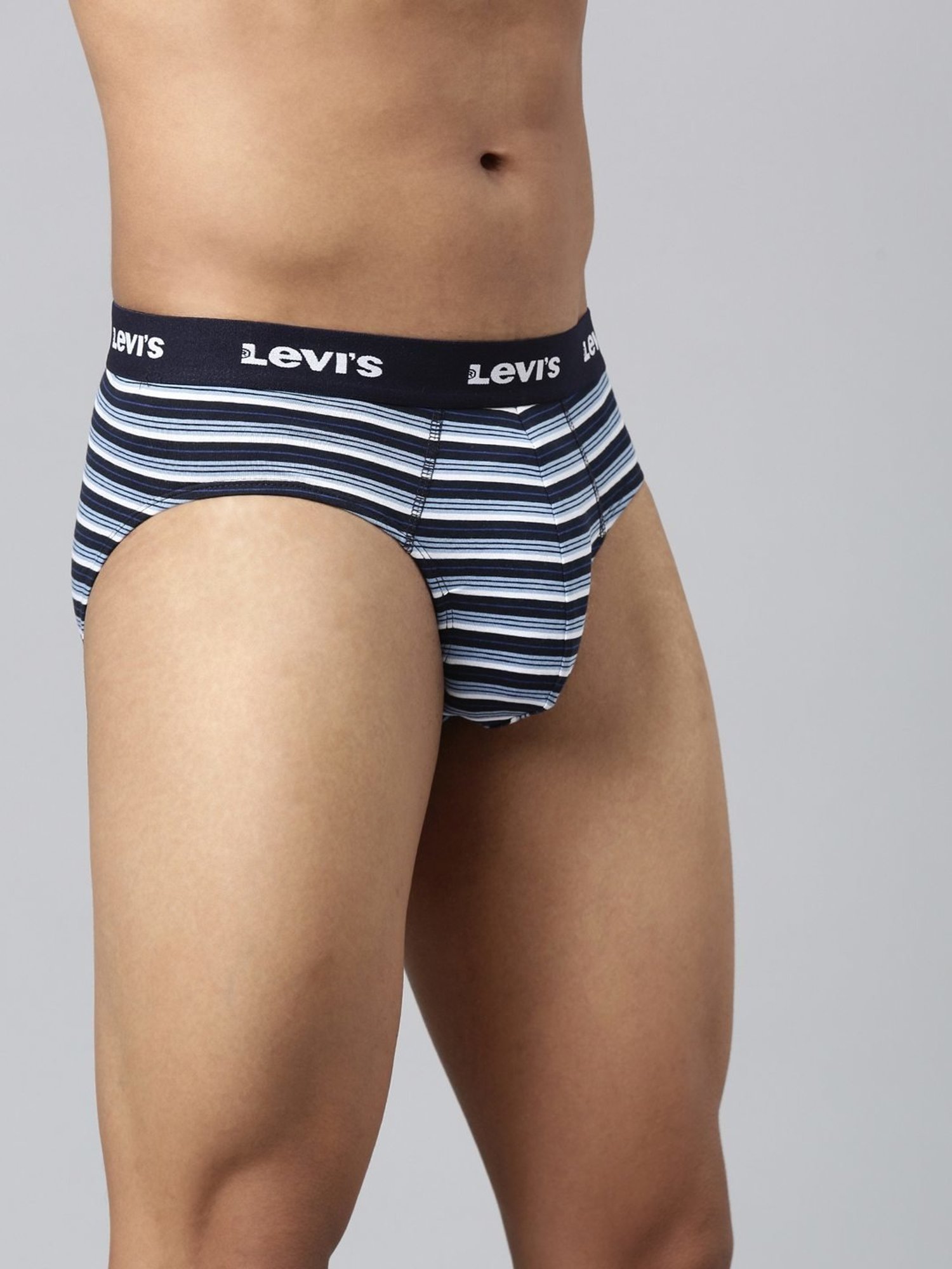Levi'S Multicolored Cotton Skinny Fit Striped Briefs