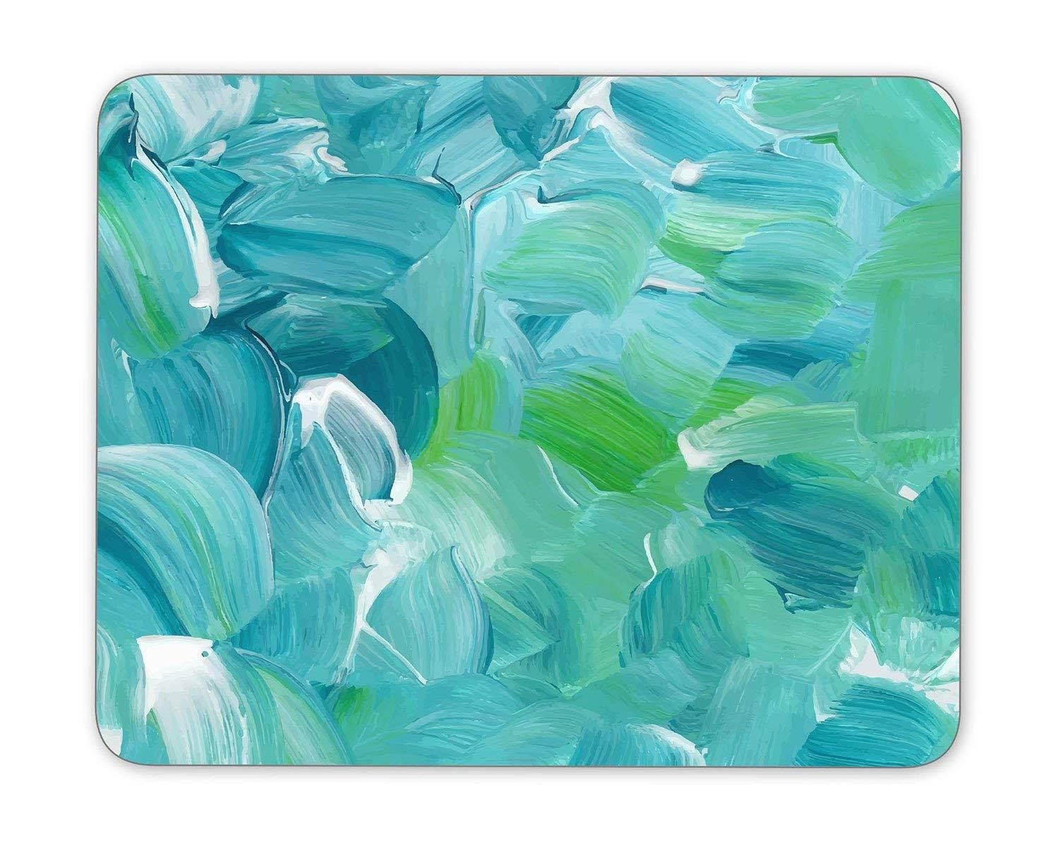 Turquoise blue oil paint texture Mouse Pad mouse mouse pad Mouse Pad Pad Office Mouse Pad Gaming Mouse Pad Mat Mouse Pad mousepad Dimension: 9.5" x 7.9"