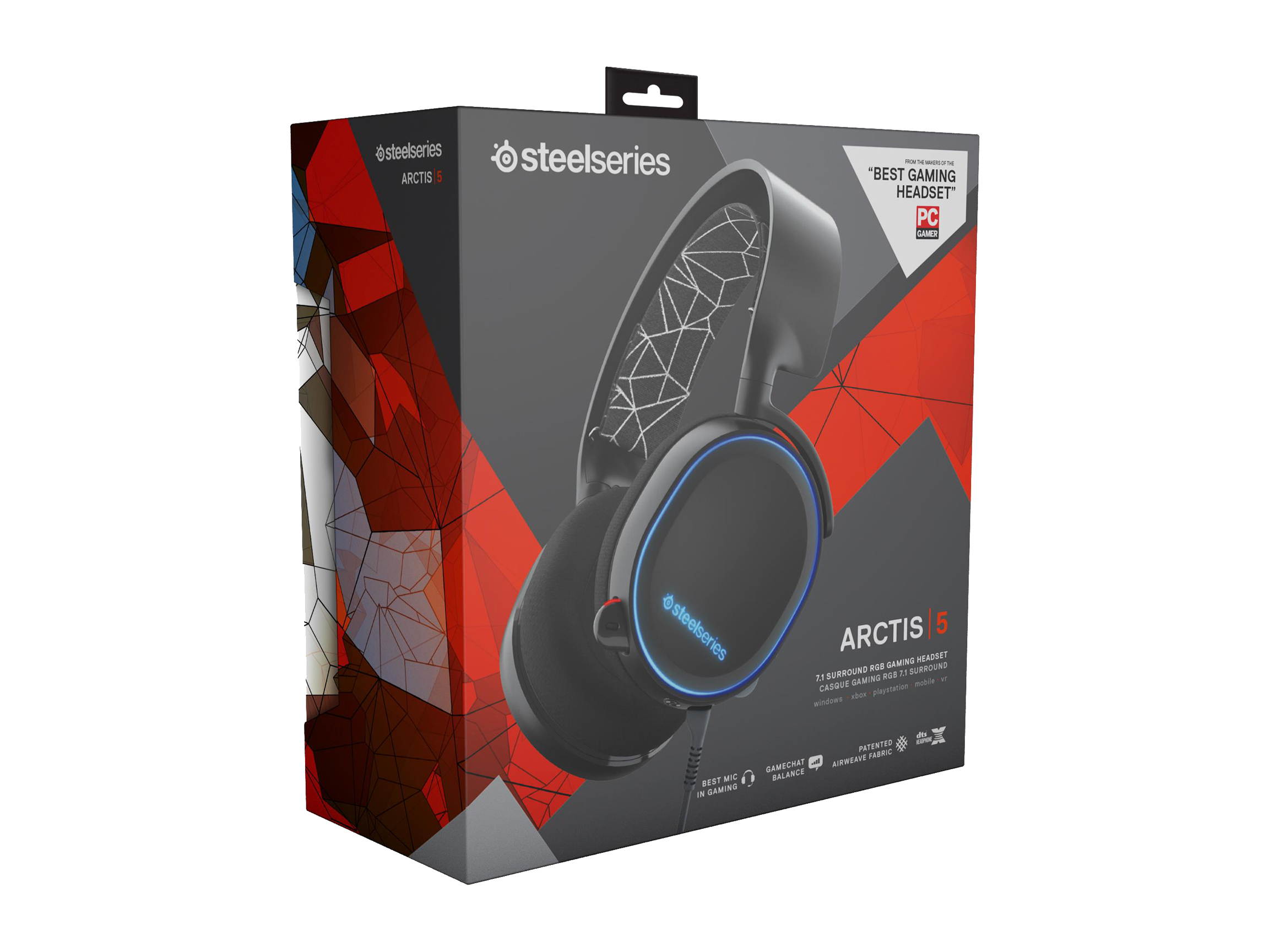 SteelSeries 61435 Arctis 3 Solar Red Gaming Headset