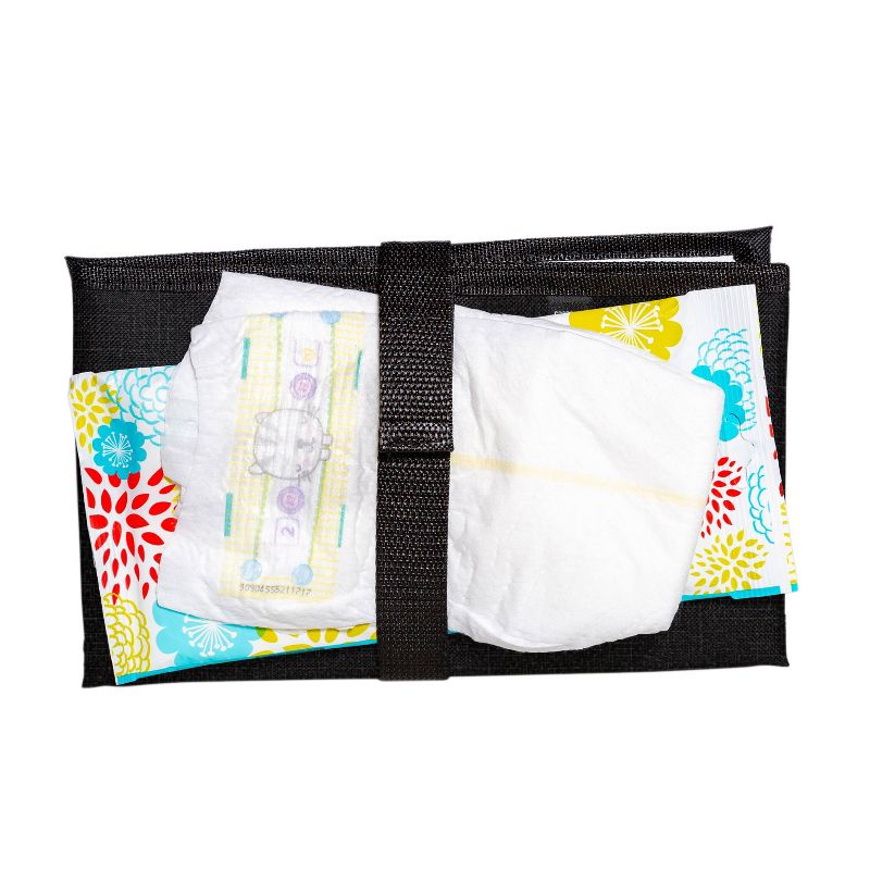 J.L. Childress Full Body Changing Pad Black Crosshatch